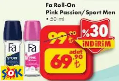 FA ROLL-ON PİNK PASSİON/SPORT MEN 50 ML